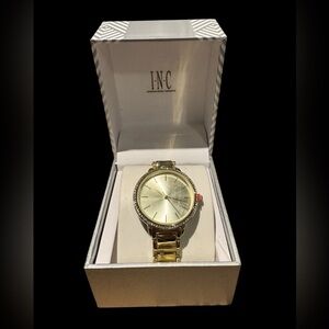 INC International Concepts Gold Women's Watch